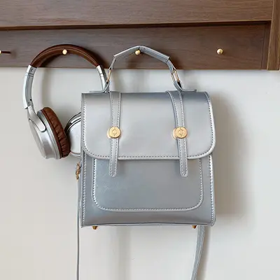 Large Capacity Women's Single-Shoulder Backpack, Preppy Style - 11