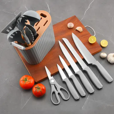 Neues Küchenmesser-Set hitzebeständig Lebensmittelqualität Silikon Kochsuppe Schaufel 15-teiliges Silikon-Küchengeräte-Set