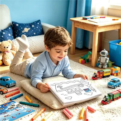 Children's Traffic Sticker and Coloring Book, 600 Stickers, Ages 3-8, CPC Certified - 5