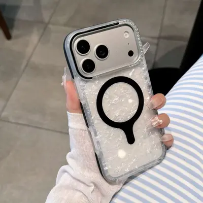 iPhone 17 phone case, glitter star design, premium, full coverage - 8