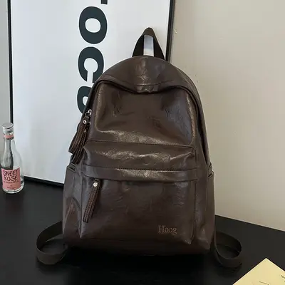 Retro Minimalist Large-Capacity Laptop Backpack, Versatile for Daily and Commuting - 8