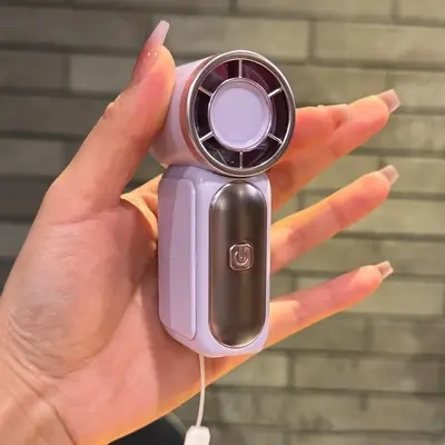 X688 Handheld Mini Fan USB Rechargeable with Digital Display - 7