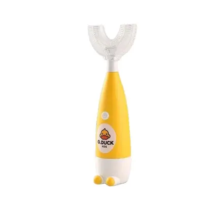 Harro Little Yellow Duck Kids Electric Toothbrush, U-Shaped Silicone Head