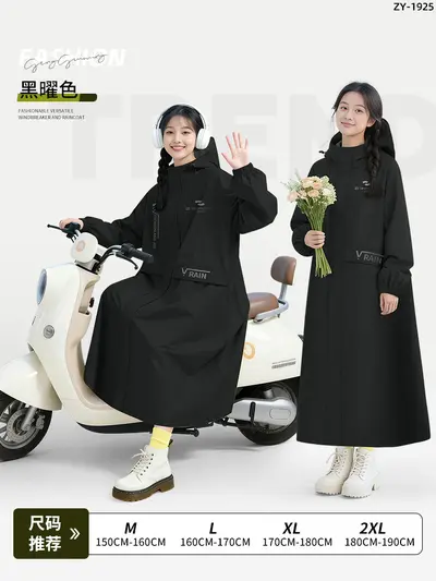 Zhengyu Langversion Regenjacke Ganzkörper mit Ärmeln - 8