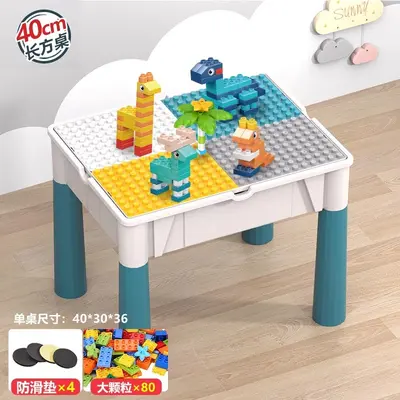 Multifunctional Building Block Table for Ages 3-6 - 10