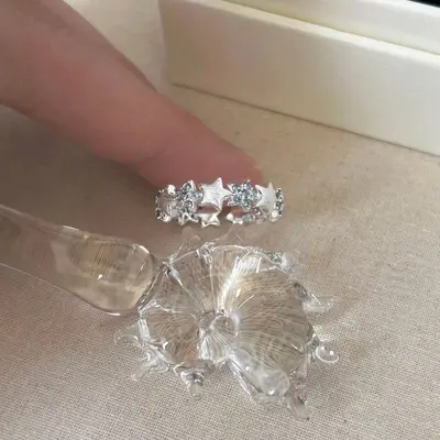 Kelebek yüzüğü kadın mavi parlak taş gümüş tasarım premium