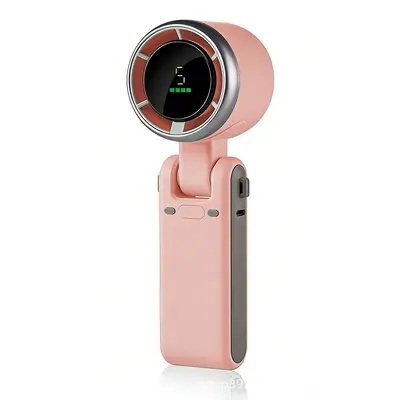 607 Turbo Mini-Handventilator, USB-Akku, Digitalanzeige, Halsventilator - 7