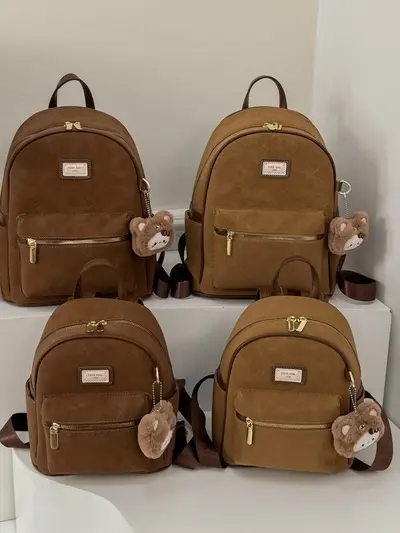 Embossed Fashion Backpack, Large Capacity for Students and Commuting - 5