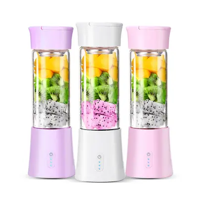 Taşınabilir mini meyve sıkacağı, USB şarjlı, elektrikli - 6
