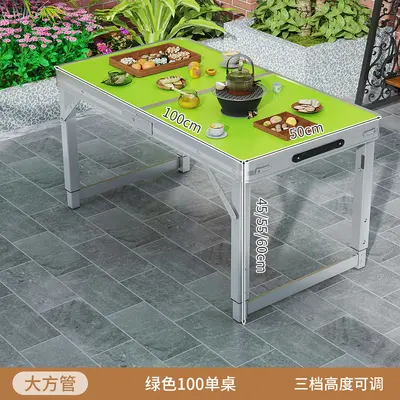 Folding Aluminum Alloy Camping Table and Chair Set - 13