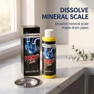 Pipe Unclogging Liquid for Toilets, Kitchen Sinks and Drains