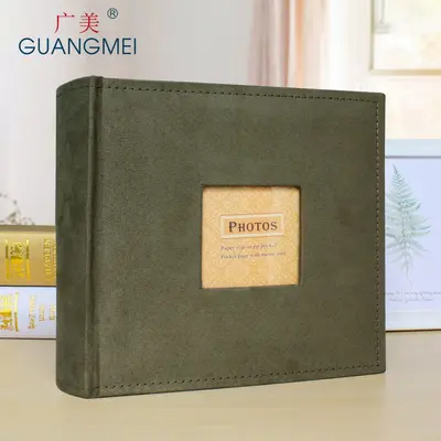 Flannel Photo Album with 6 Pockets, Retro Memory Book Gift - 8