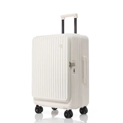 20 Inch Expandable Carry-On Suitcase, Side Opening, Trolley - 6