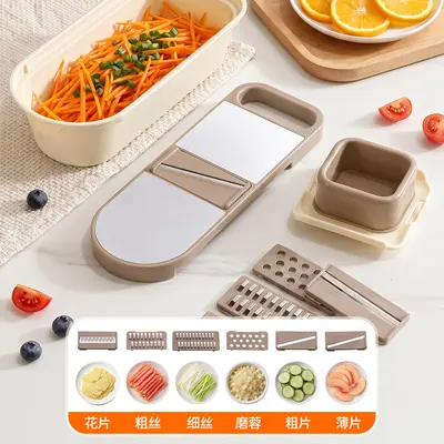 Multifunctional vegetable cutter with hand guard protector - 5