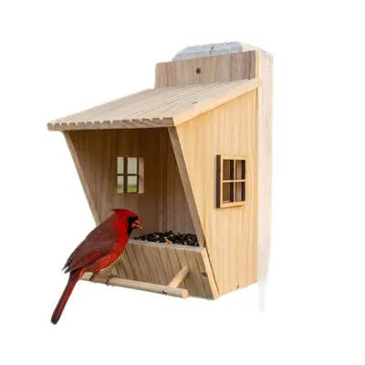 Wooden Outdoor Hanging Bird Feeder Bird Nest House - 6