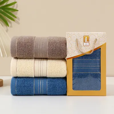 Baumwoll-Handtuch Geschenkset, einzelnes Badetuch