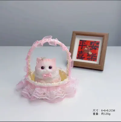 Handmade Kitten Figure, DIY Stress Relief Toy and Decorative Gift - 8