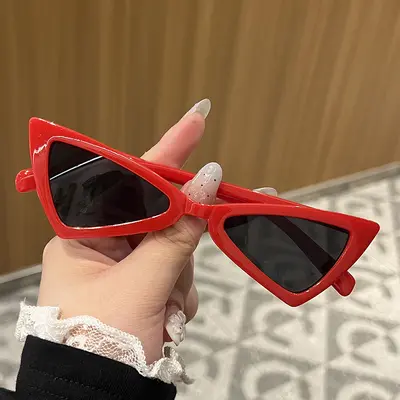 2025 Triangle Bow-Shaped Sunglasses, Unisex Retro Style - 9