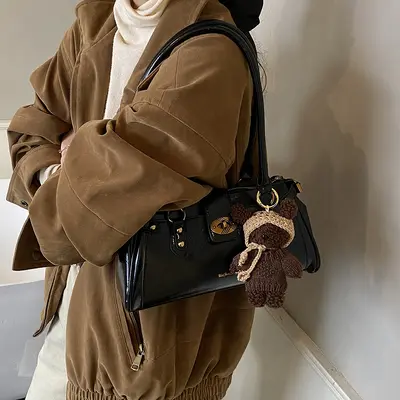 Women's Small Underarm Bag, Retro Design, Single Shoulder Strap - 4