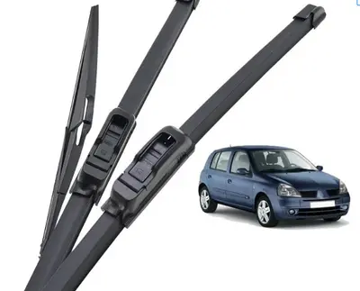 Renault Clio 2 (1998-2005) için ön ve arka cam silecek seti - 4