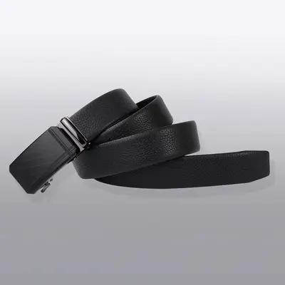 Fabrika Direkt Satış Çok Satan Erkek İş Deri Kemeri Sınır Ötesi Moda Minimalist Otomatik Toka Bel Kemeri Birinci Katman Sığır Derisi - 4