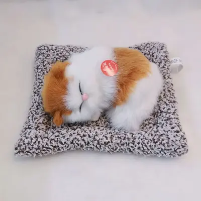 Miyavlayan peluş kedi, araba süsü, bambu kömürlü - 11