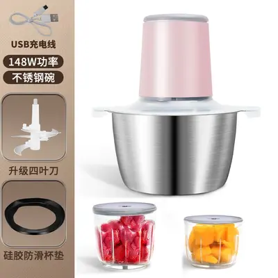 Meat grinder, 2L capacity, USB cable, fully automatic - 13