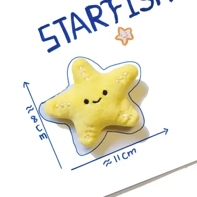 Mini Cute Plush Squeaky Dog Toy, Shark, Crab, Turtle and Whale Designs - 11