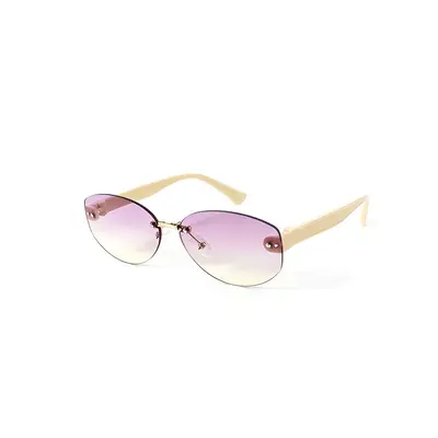 Kindersonnenbrille, oval, rahmenlos, UV-Schutz - 12