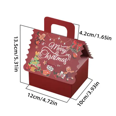 2025 Weihnachts-Verpackungsbox für Nougat, Schokolade und Kekse
