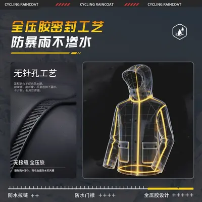 Motorrad-Regenmantel und Regenhose PVC zweiteiliger Anzug