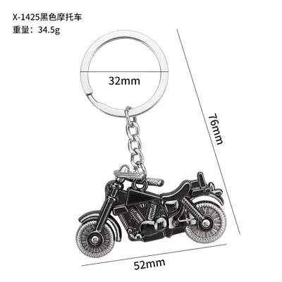 Motorcycle Helmet Metal Keychain Set, Simulated Airbag Safety Helmet - 10