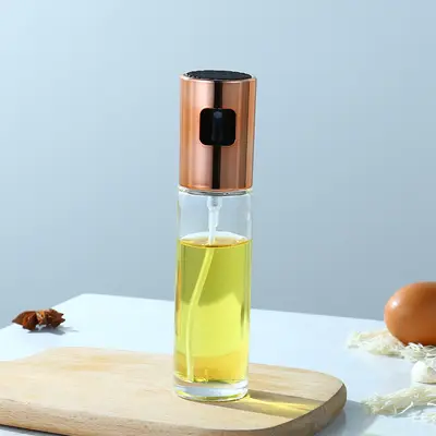 Küchen-Ölsprühflasche 100ml Edelstahl Glas - 9