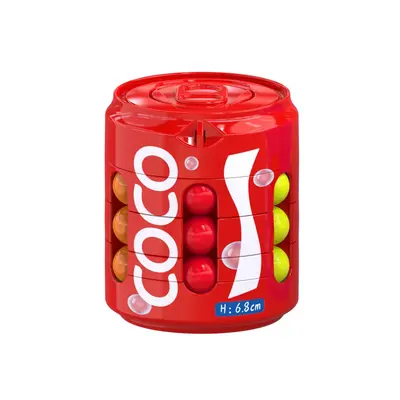 Creative Pull-Tab Can Rotating Magic Cube and Magic Beans, Stress Relief Fidget Toy