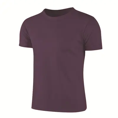 Kısa Kollu Hızlı Kuruyan Spor T-Shirt, Yuvarlak Yaka