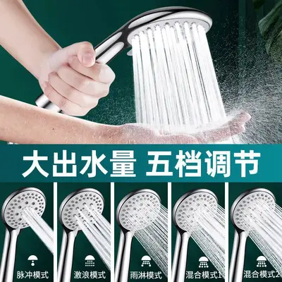 Classic Handheld Shower Head, Extra-Thick Holes, High Flow, Non-Pressurized - 3