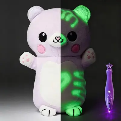 TK GlowBabies Işıklı Peluş Oyuncak, Parlak Boyama Figür, Çocuklar İçin - 9