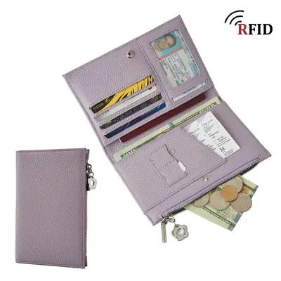Genuine leather passport holder and wallet, multifunctional - 12