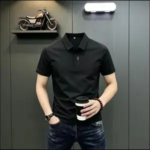 Men's Summer Quick-Dry Short Sleeve Printed Polo Shirt, Breathable - 10