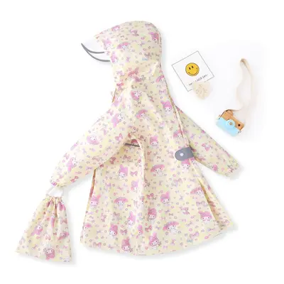Hochwertige Kinderregenjacke in einem Stück für Jungen und Mädchen, Kleinkinder und kleine Kinder mit Schultasche, lange, wasserdicht, winddicht und schneefest Poncho