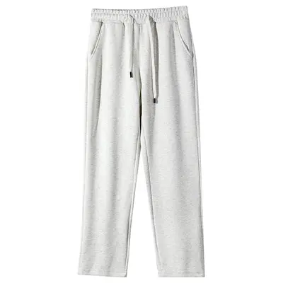 Men's Loose Solid Color Sweatpants, Spring and Autumn, Plus Size - 9