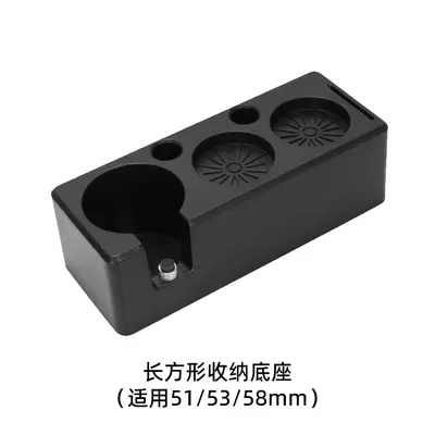 Kahve tamper standı seti, siyah, 51mm, 3 parça - 8