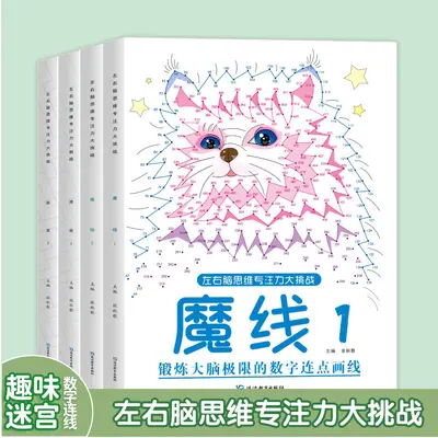 Number connection maze book ages 6-12 focus training - 1
