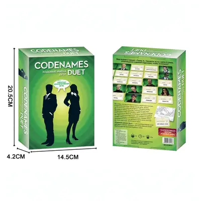Aktionscode-Brettspiel, englische und russische Version, Paar-Partyspiel