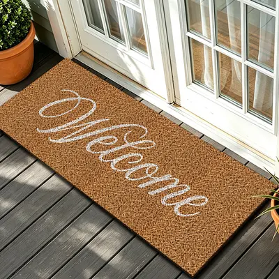 Loop Pile Door Mat, Printed Minimalist Design, Entrance and Kitchen Floor Mat - 7