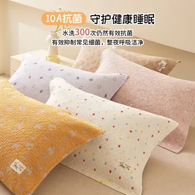 Class A Pure Cotton Gauze Pillow Towels, 100% Cotton, Pack of 2 - 6