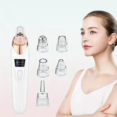 Tragbares Gerät zur Mitesserentfernung mit Schwarzlicht - hohe Akkulaufzeit, Porenreinigung, Beauty-Gerät zur Mitesserentfernung und Ölkontrolle - elektrisches Reinigungswundergerät - 2