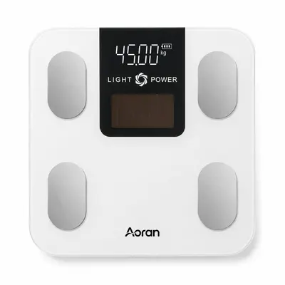 Großhandel Custom Körperfettwaage mit Solarladung Haushaltswaage Körperwaage präzise intelligente Bluetooth-Waage Körpergewichtswaage elektronische Waage - 8