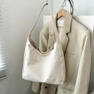 Women's Soft Leather Tote Bag, Single-Shoulder and Crossbody, Large Capacity - 7
