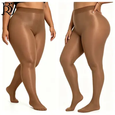 70D Reflektierende Shaping-Strumpfhose, Glitzer, Plus Size - 7